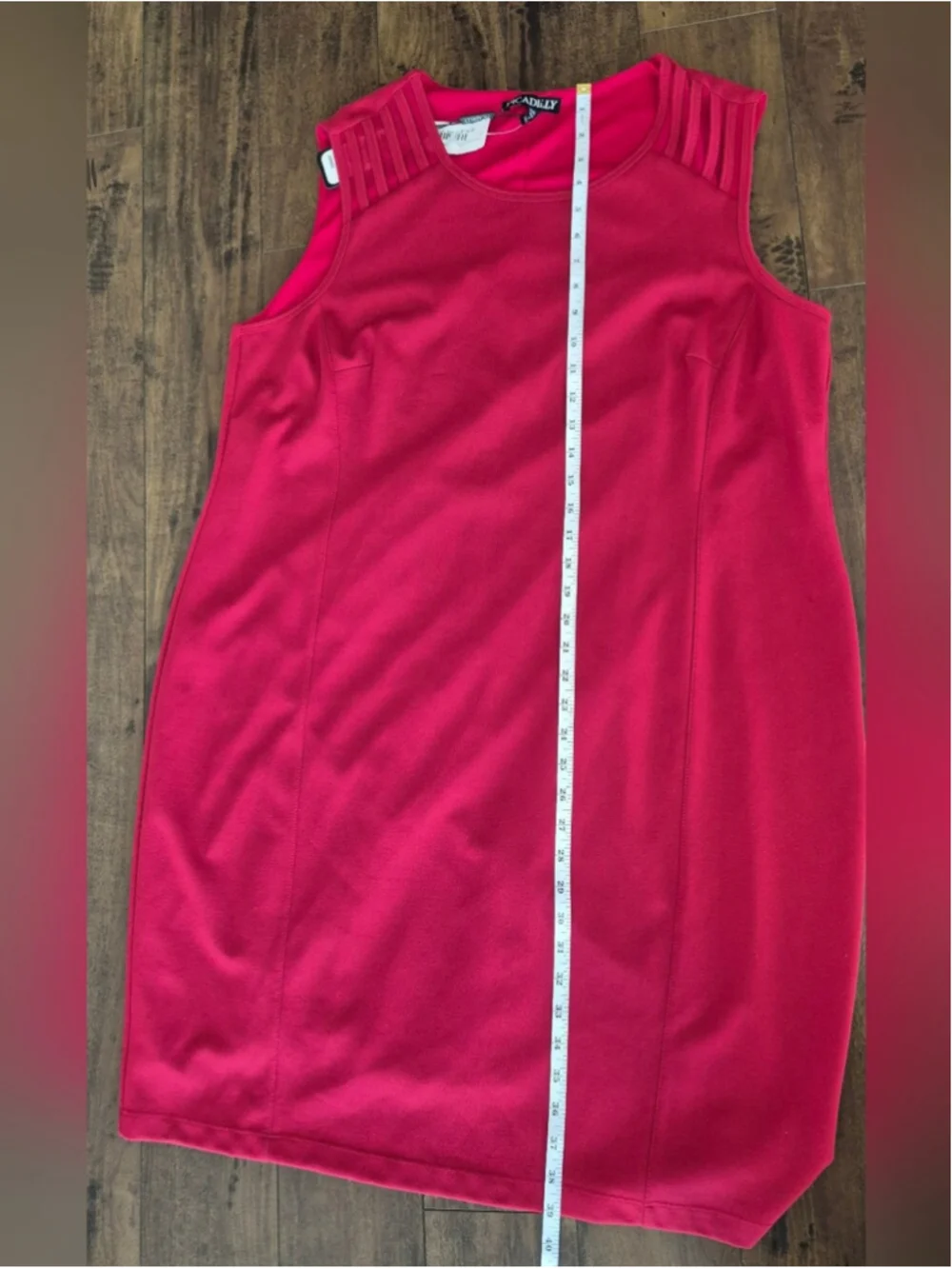 Picadilly Sleeveless Scarlet Red Shift Dress Plus Size XXL NWT - Picture 5 of 9